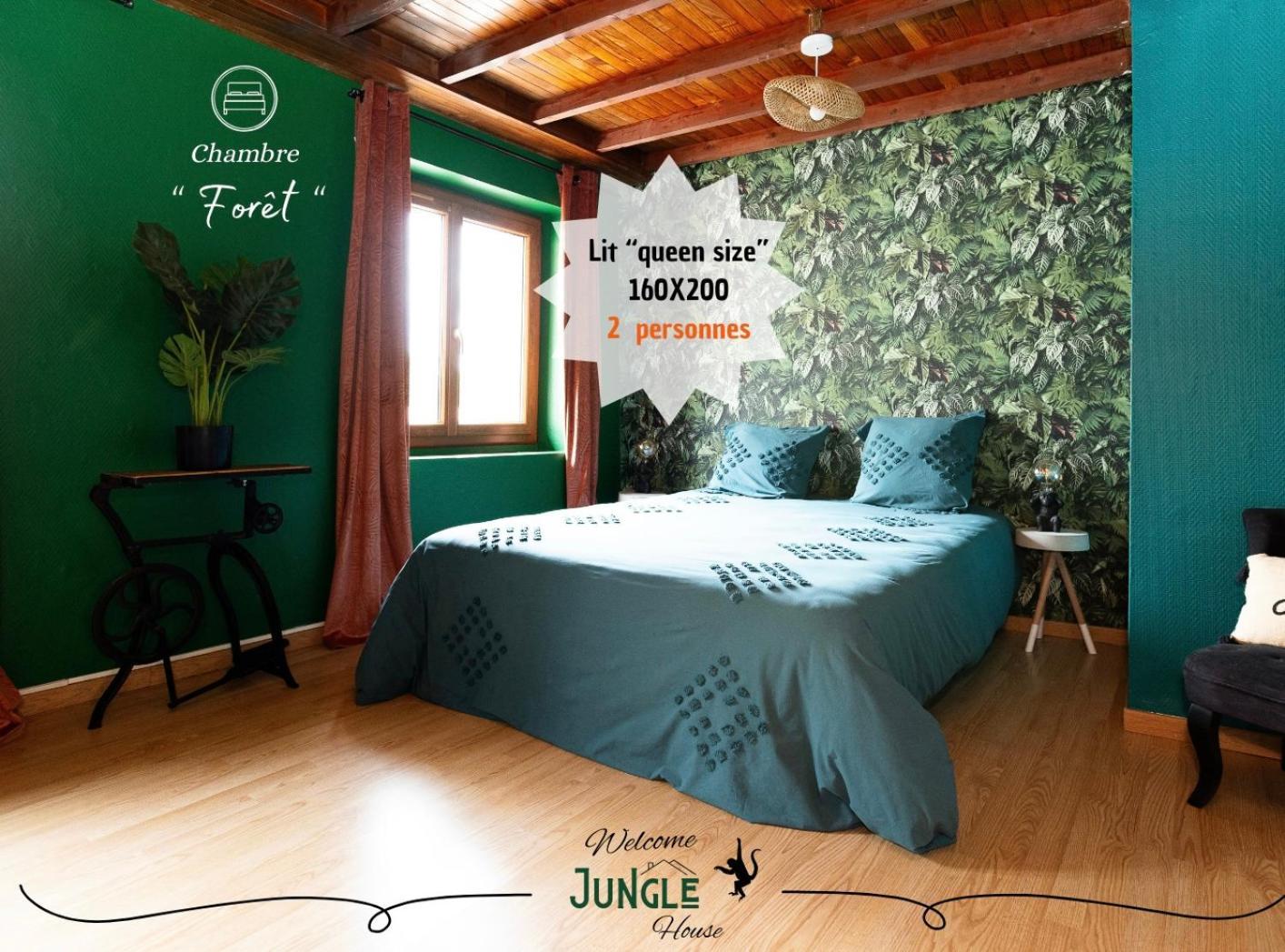 Maison "Jungle House" 90 M2 Billard, Retroprojecteur, Bar A Jeux , Vinyle, Wifi Fibre, Ideal Pro & Famille A Montbrison Exterior foto